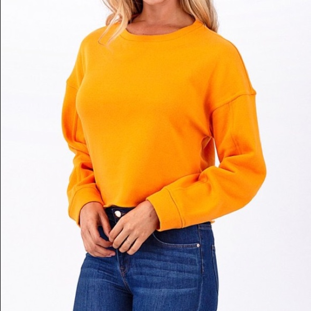 Orange Crop Top